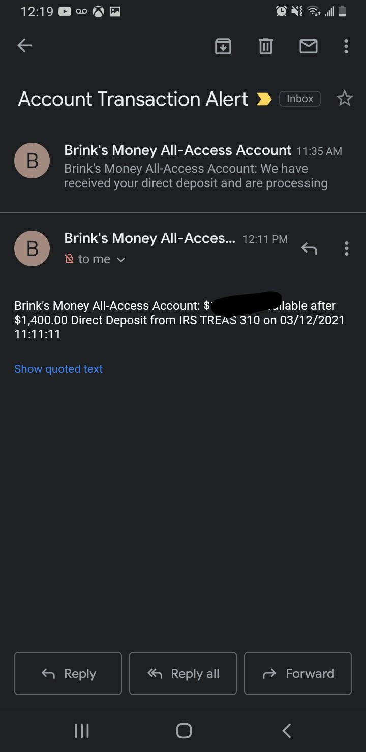 Por que eu recebi um cartão de dinheiro do Brink 2021?